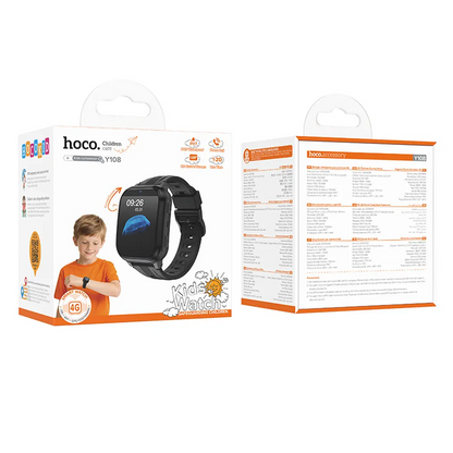 Pametni sat HOCO Y108 Kids Call, Crni