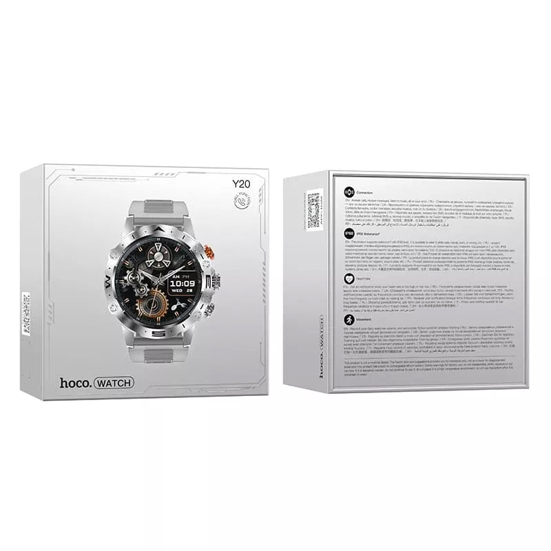Smartwatch HOCO Y20, Srebrni
