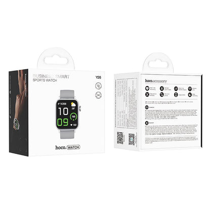 Smartwatch HOCO Y26 Call, Srebrni