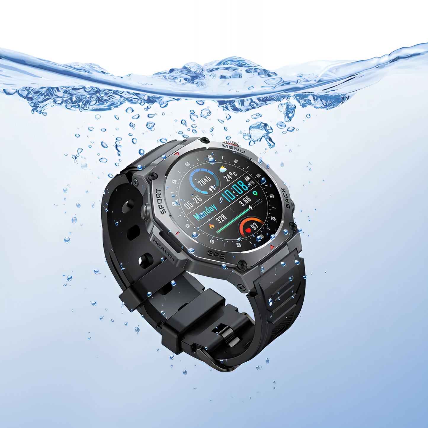Smartwatch HOCO Y37 Call, Crni