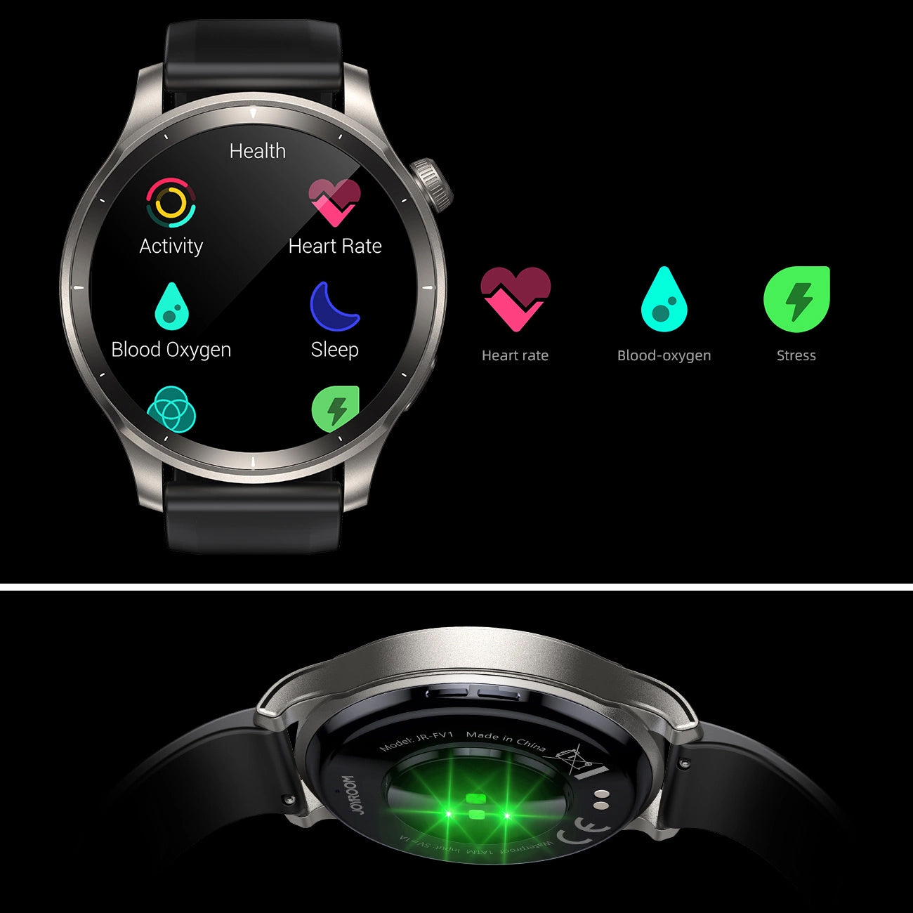 Smartwatch Joyroom JR-FV1, Sivi