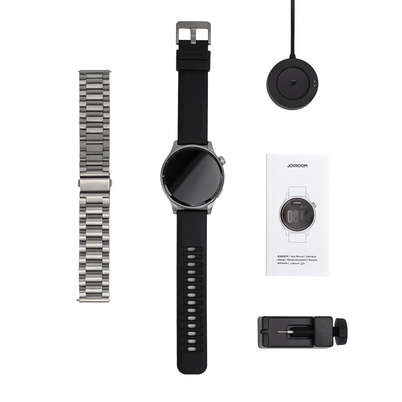 Smartwatch Joyroom JR-FV1, Sivi