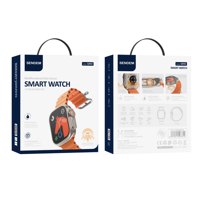 Smartwatch Sendem QX02 Ultra, Narančasta