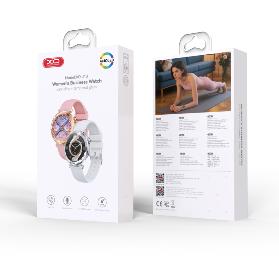 Smartwatch XO Design J13 Call, Srebrni