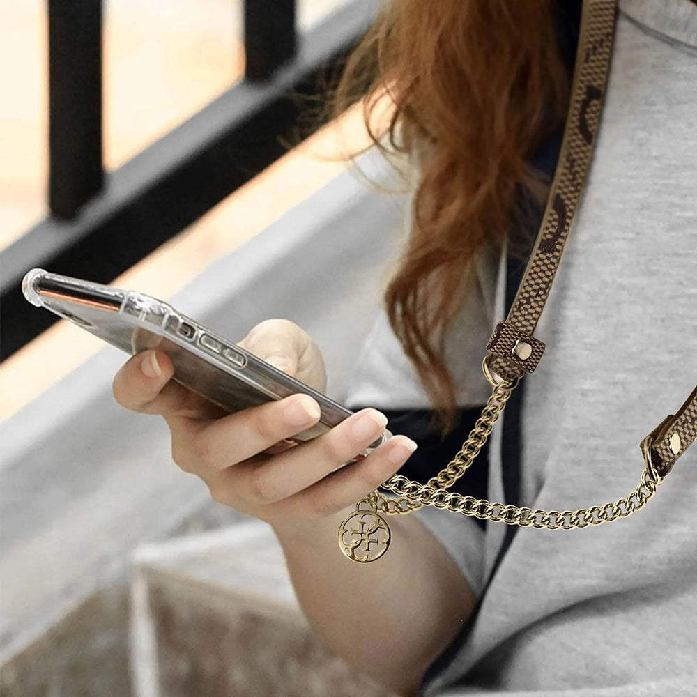 Lanac za telefon Guess 4G Chain CBDY, Smeđa