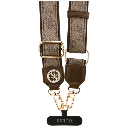 Telefonski remen Guess 4G Strass Metal Logo, Smeđi
