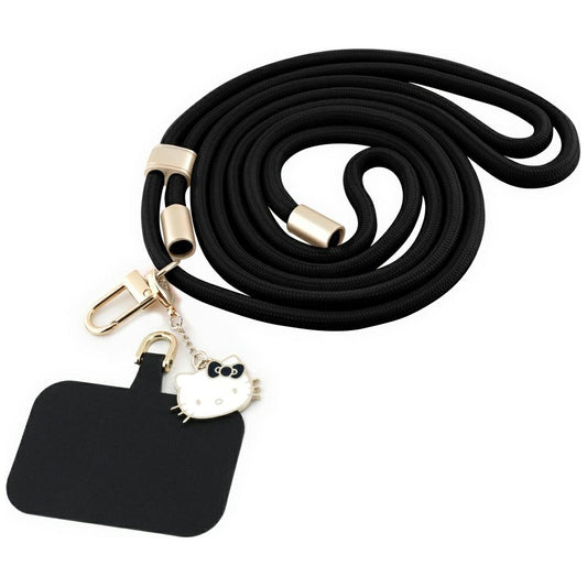 Hello Kitty Crossbody remen za telefon, crni