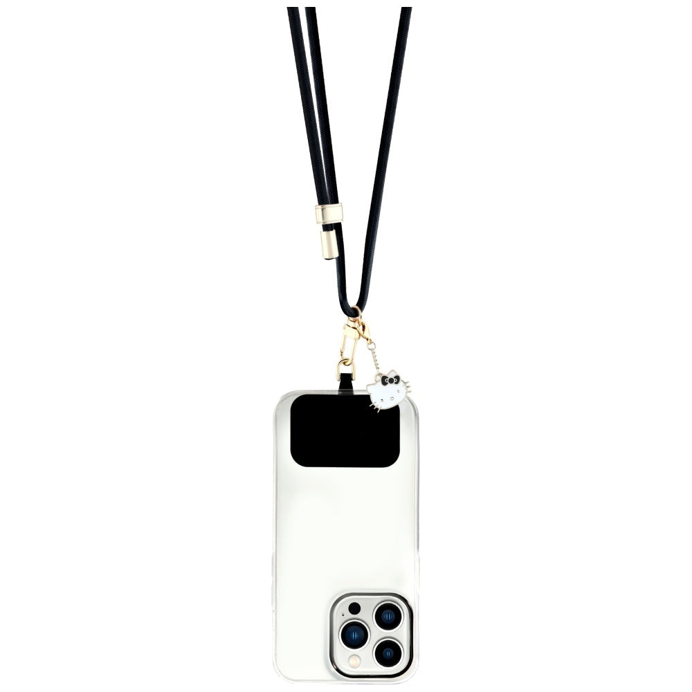 Hello Kitty Crossbody remen za telefon, crni