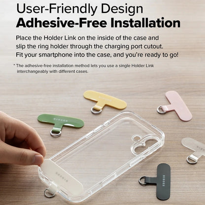 Telefonski lanac Ringke Link Flow P-Type, Srebrni