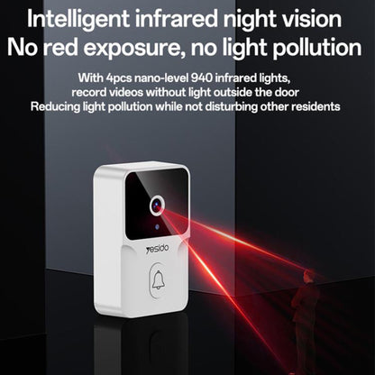 Zvono Yesido KM27, Wi-Fi, 2K, Bijelo