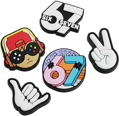 3D naljepnica OEM 67 za masku telefona / tableta, set od 5 komada, višebojno