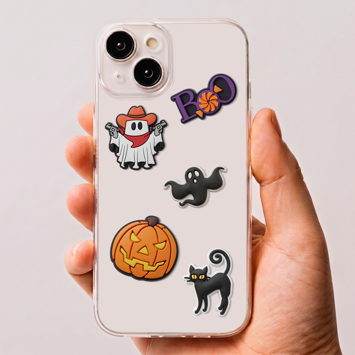 OEM 3D naljepnice Boo za masku za mobitel / tablet, set od 5 komada, višebojne