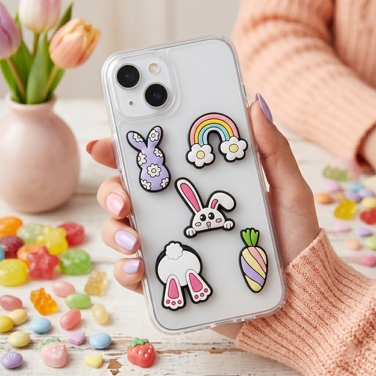 3D OEM Bunny naljepnica za masku telefona / tableta, set od 5 komada, višebojno