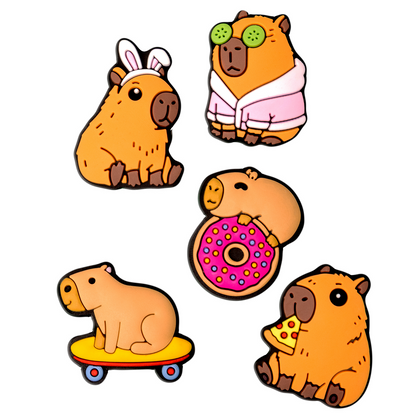 3D naljepnica OEM Capybara za masku telefona / tableta, set od 5 komada, višebojno