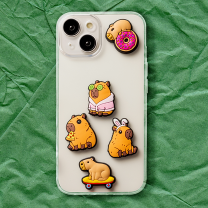 3D naljepnica OEM Capybara za masku telefona / tableta, set od 5 komada, višebojno