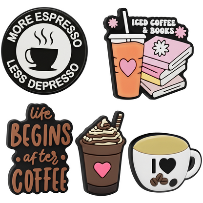 3D naljepnica OEM Coffee za kućište telefona / tableta, set od 5 komada, višebojno