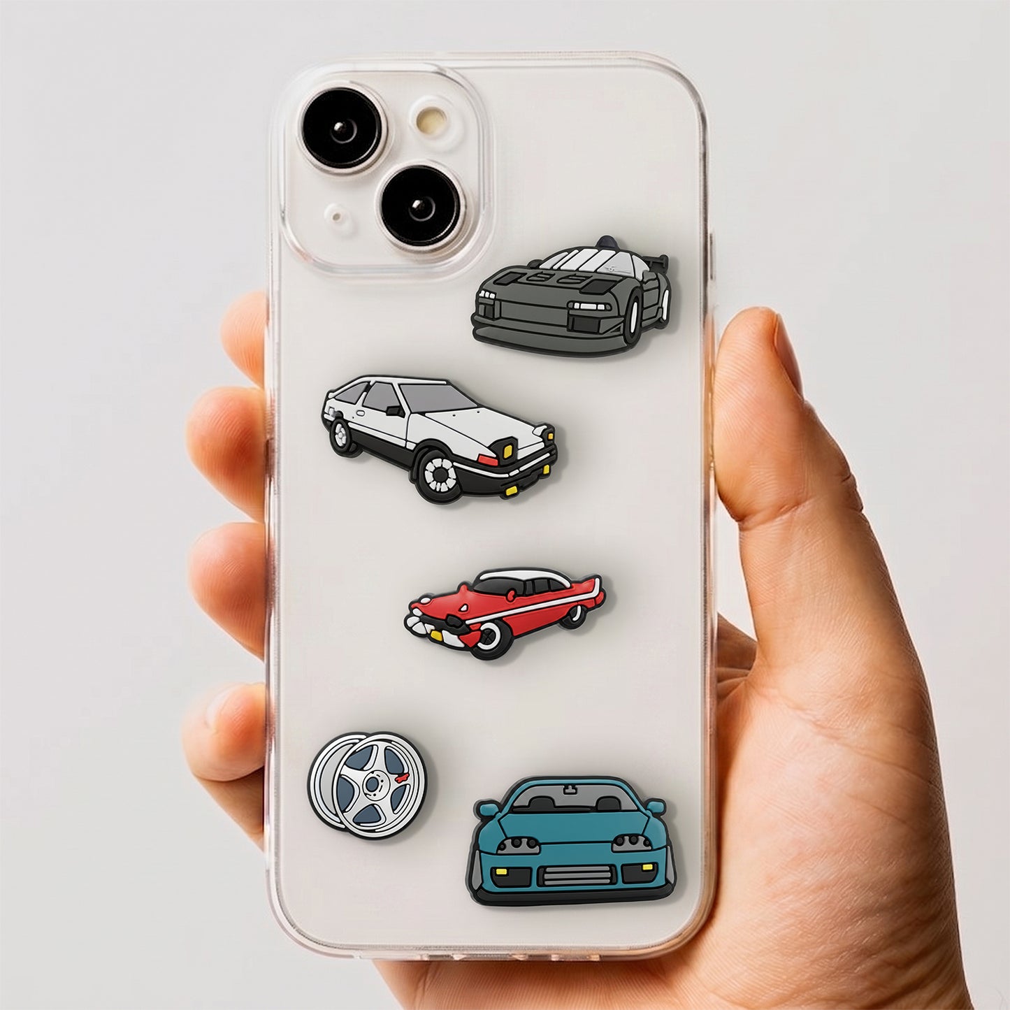 3D naljepnica OEM Fast Cars za masku telefona / tableta, set od 5 komada, višebojno