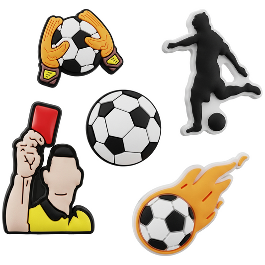 3D OEM Football naljepnica za masku telefona / tableta, set od 5 komada, višebojno