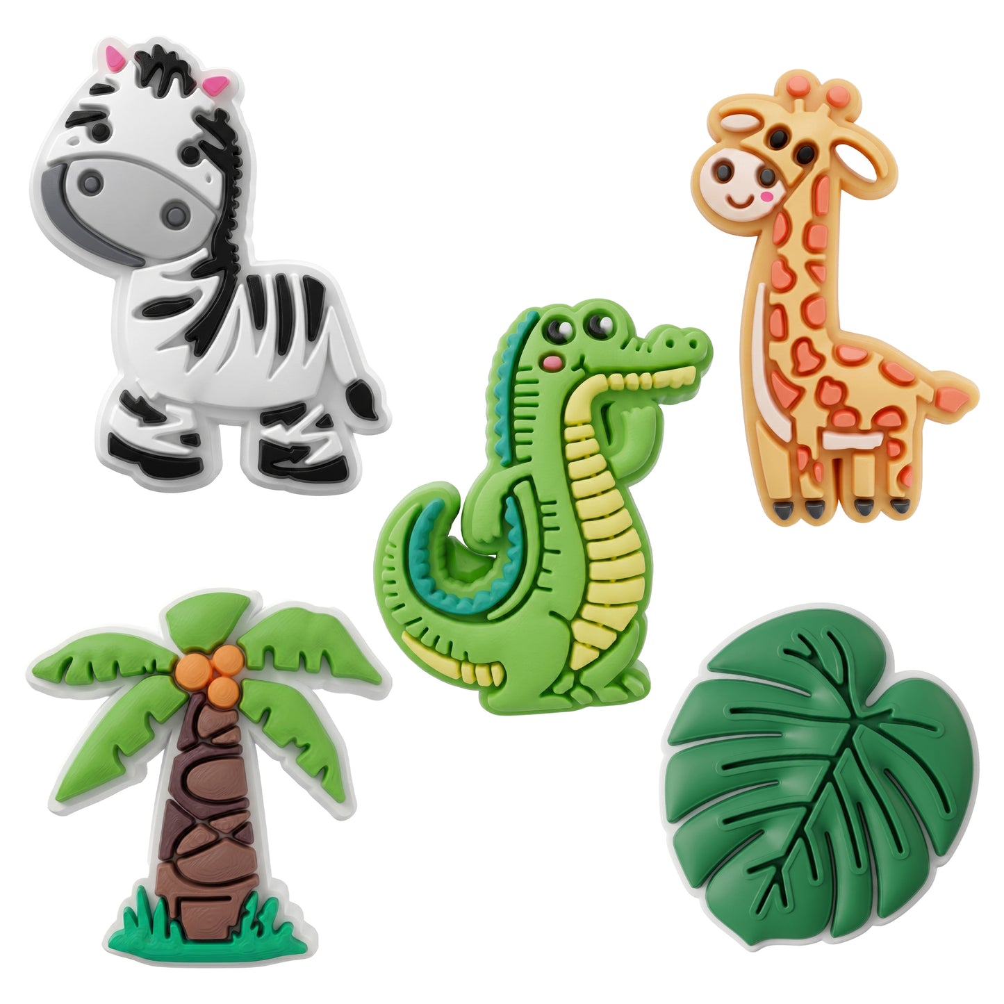 3D OEM Jungle naljepnica za masku telefona / tableta, set od 5 komada, višebojno