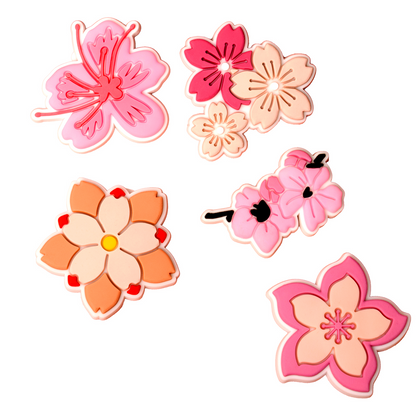 3D naljepnica OEM Pink Blossom za masku telefona / tableta, set od 5 komada, višebojno