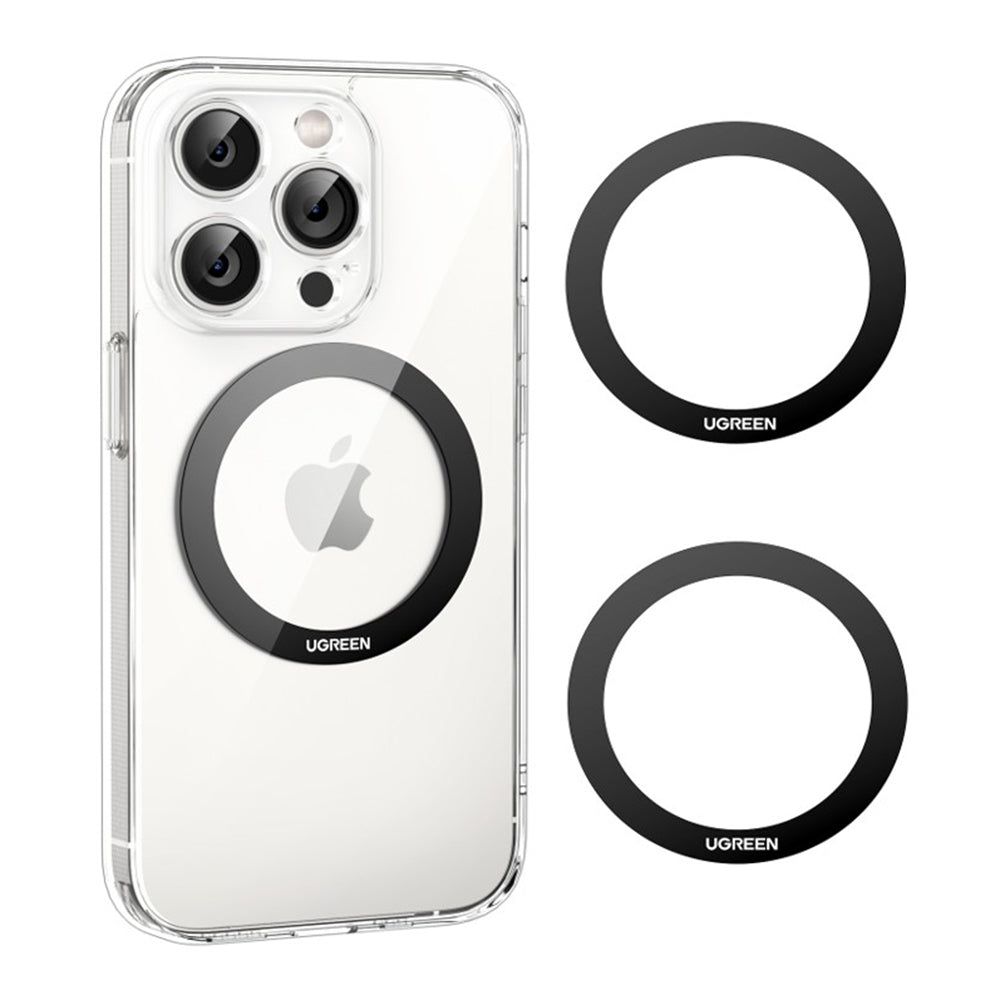 Metalna naljepnica UGREEN LP428 (25766), Set 2 komada, Crna