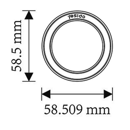Sticker Metalic Yesido C208, Crni