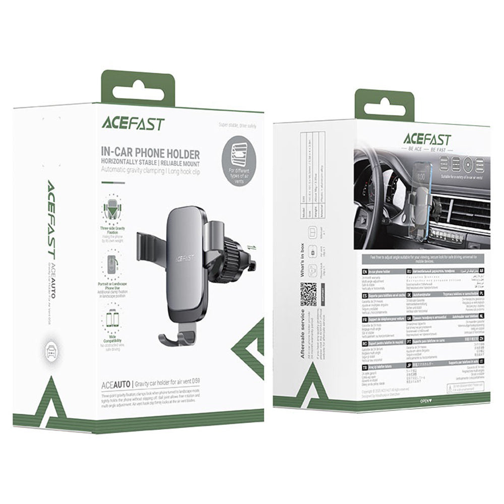 Auto nosač Acefast D59, 4.7inch - 6.9inch, Sivi