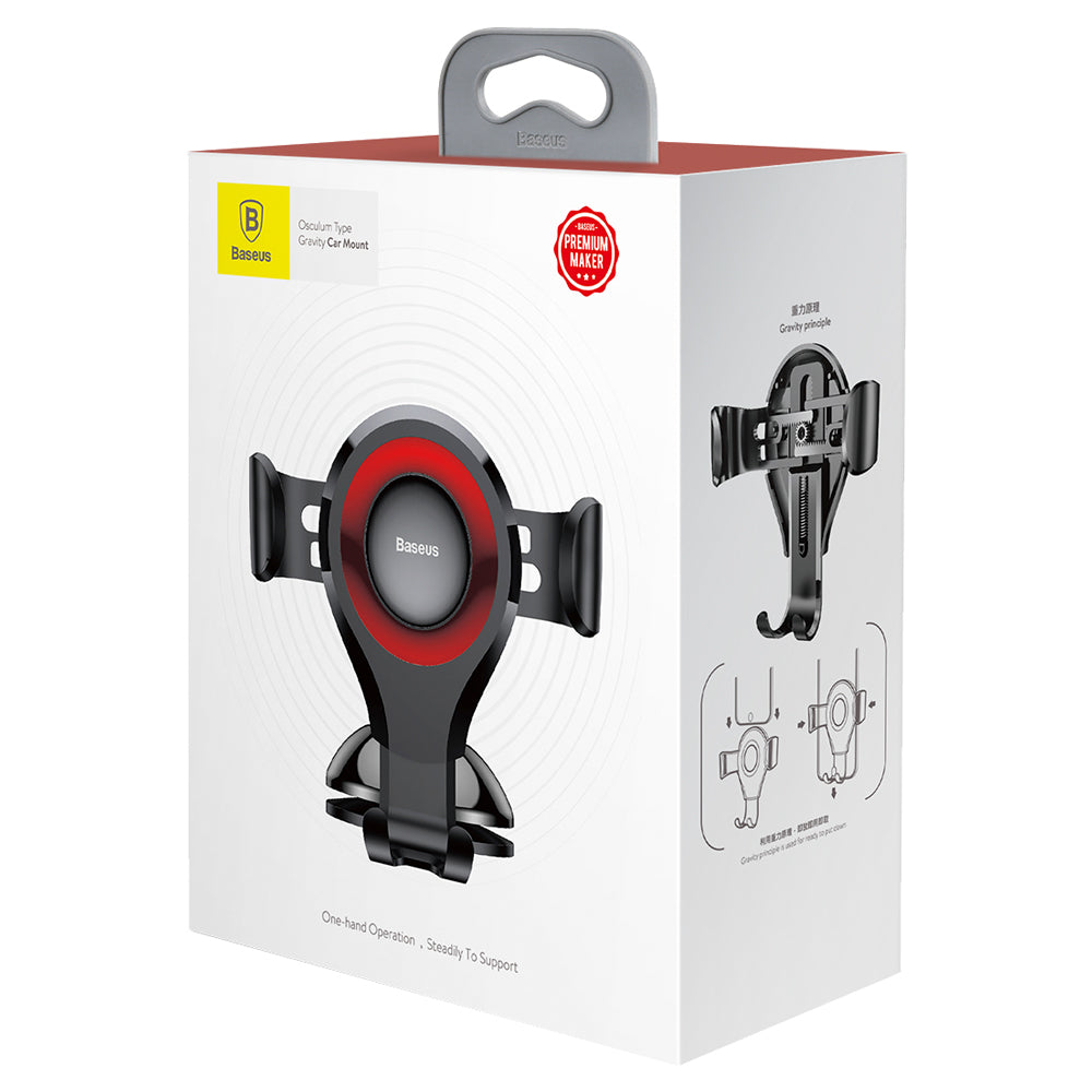 Auto nosač Baseus Osculum Gravity, 63mm - 85mm, Crveni SUYL-XP09
