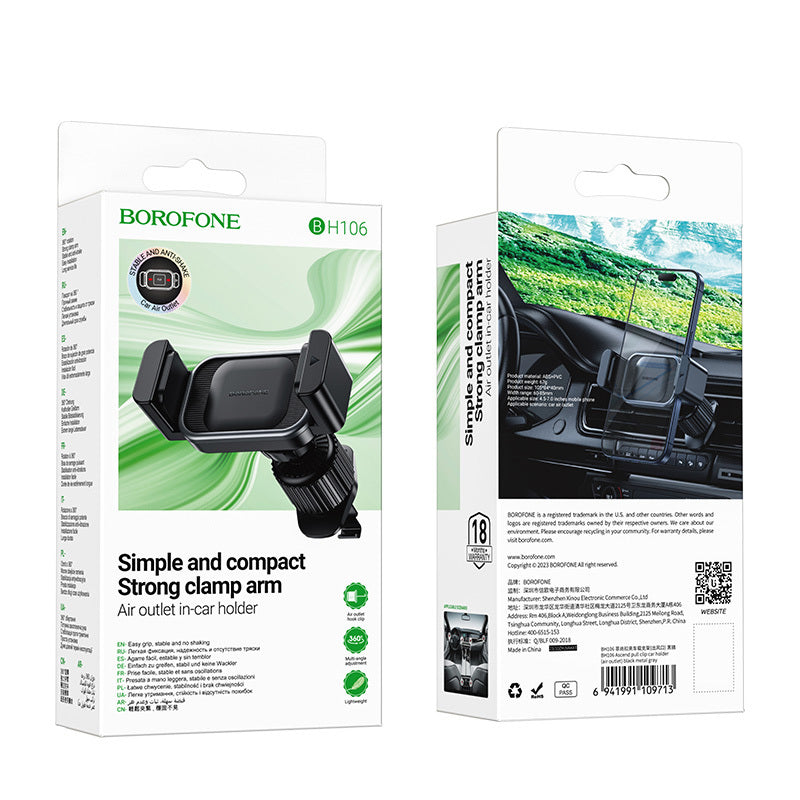 Auto nosač Borofone BH107 Ascend, 4.5inch - 7inch, Crni