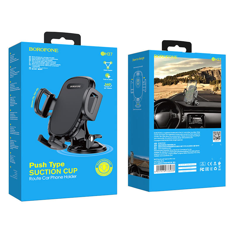 Auto nosač Borofone BH60 Dainty, 4.5inch - 7inch, Crni