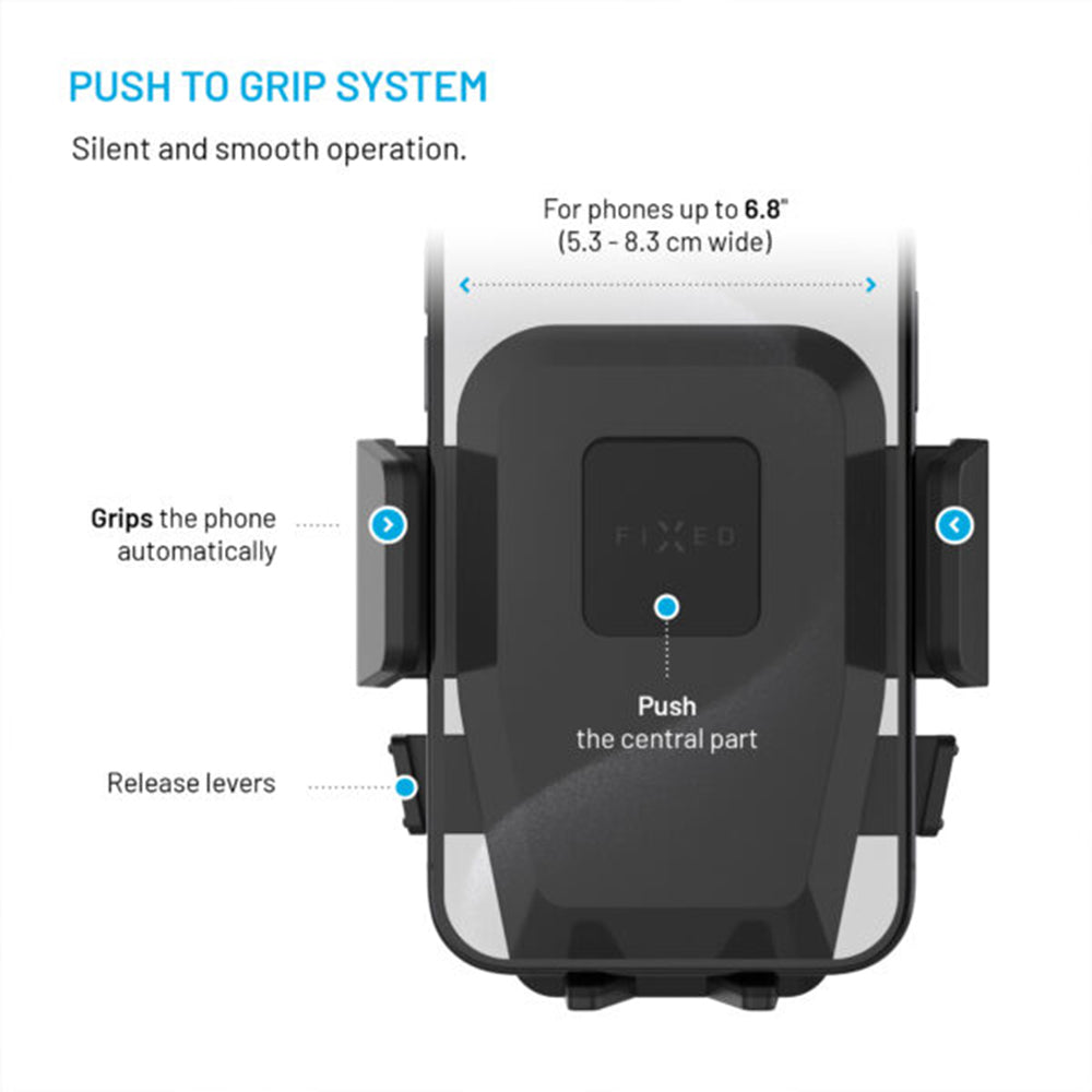 Auto nosač Fixed Iconiq XXL, Univerzalan, Crni
