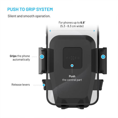 Auto nosač Fixed Iconiq XXL, Univerzalan, Crni