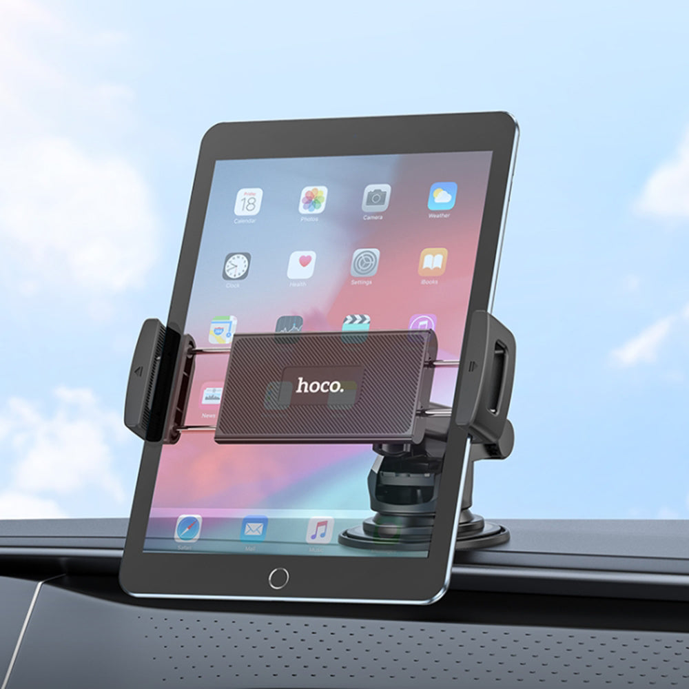 Auto nosač HOCO CA120 za telefon / tablet, 4.7 inča - 10.5 inča, crni