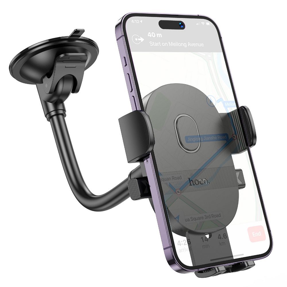 Auto nosač HOCO H20, 4.7inch - 7inch, Crni