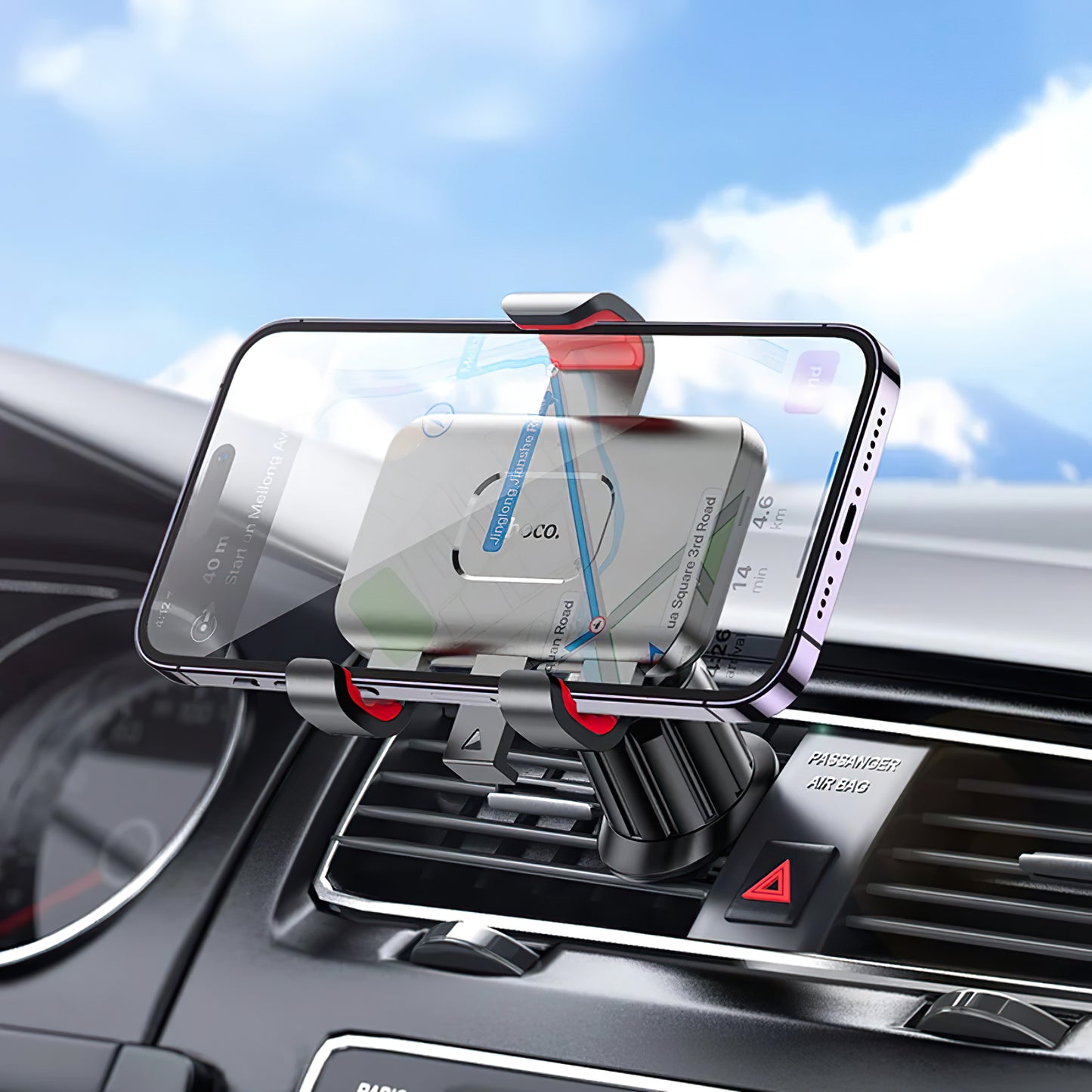 Auto nosač HOCO H21, 4.5inch - 7inch, Crni