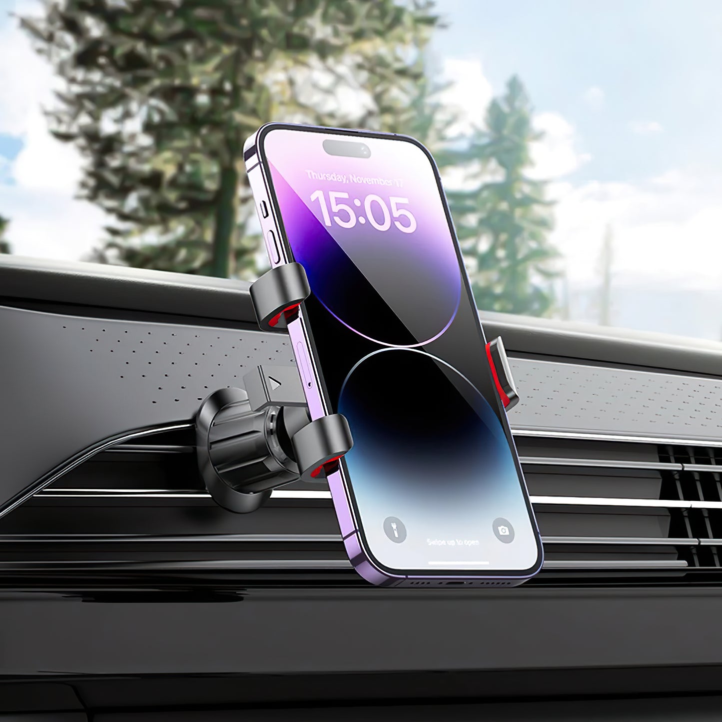 Auto nosač HOCO H21, 4.5inch - 7inch, Crni