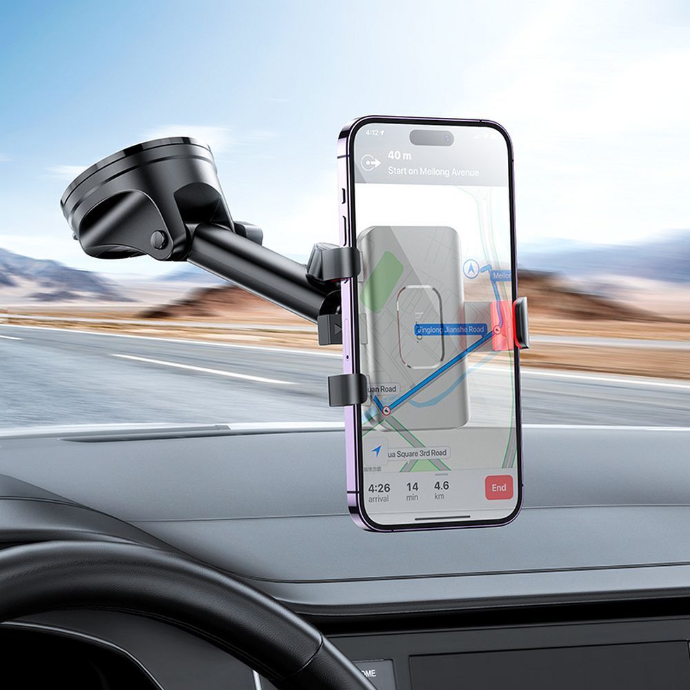Auto nosač HOCO H22, 4.7inch - 7inch, Crni