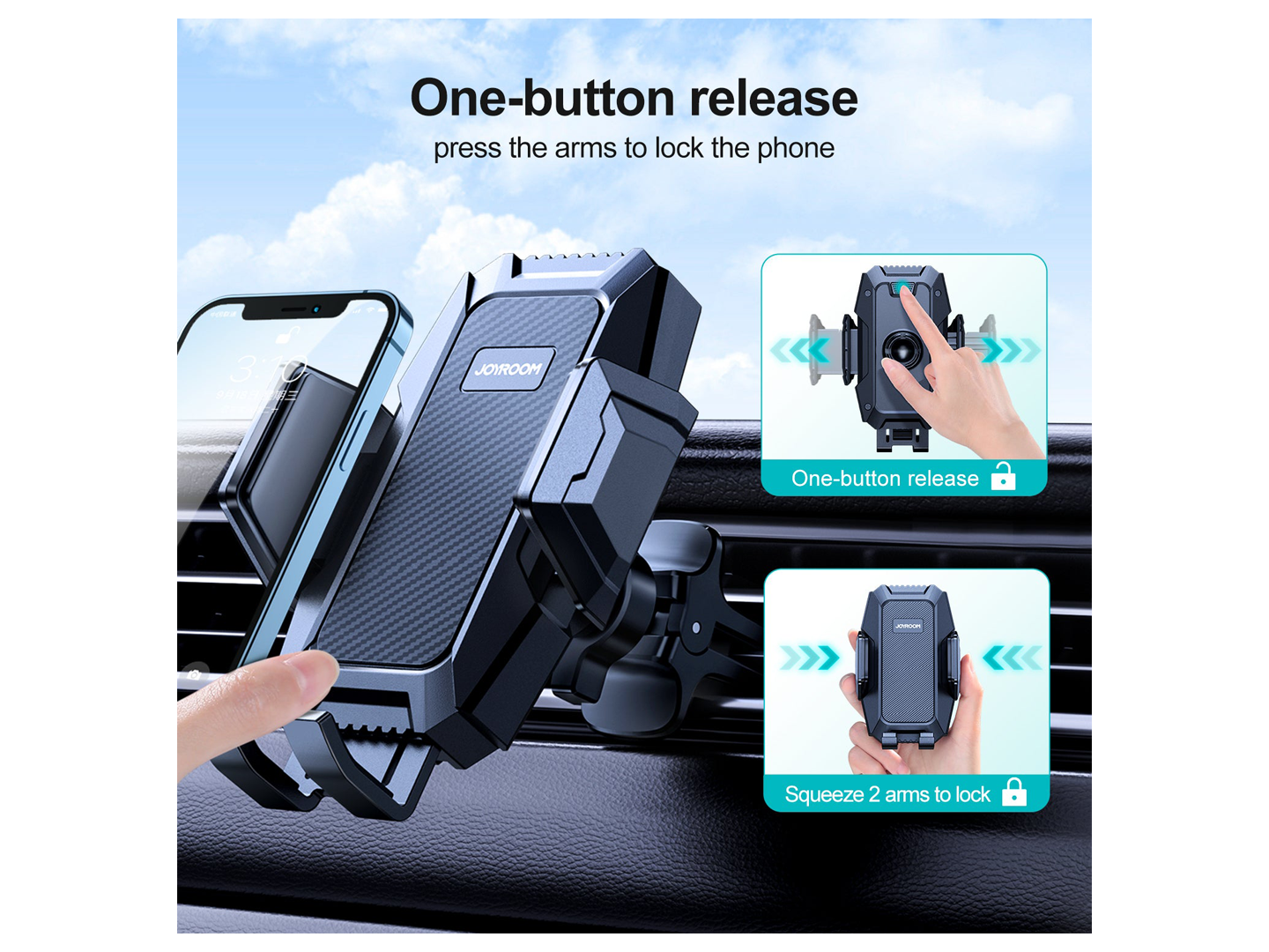 Auto nosač Joyroom JR-ZS285, 4.5inch - 6.5inch, Crni