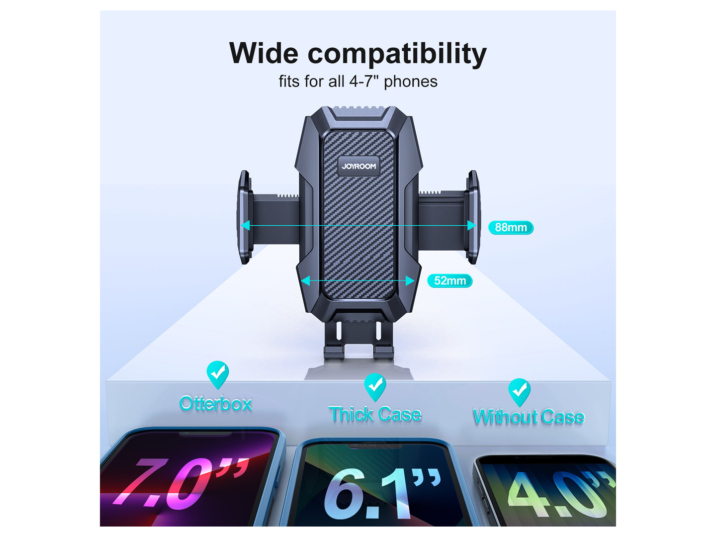 Auto nosač Joyroom JR-ZS285, 4.5inch - 6.5inch, Crni