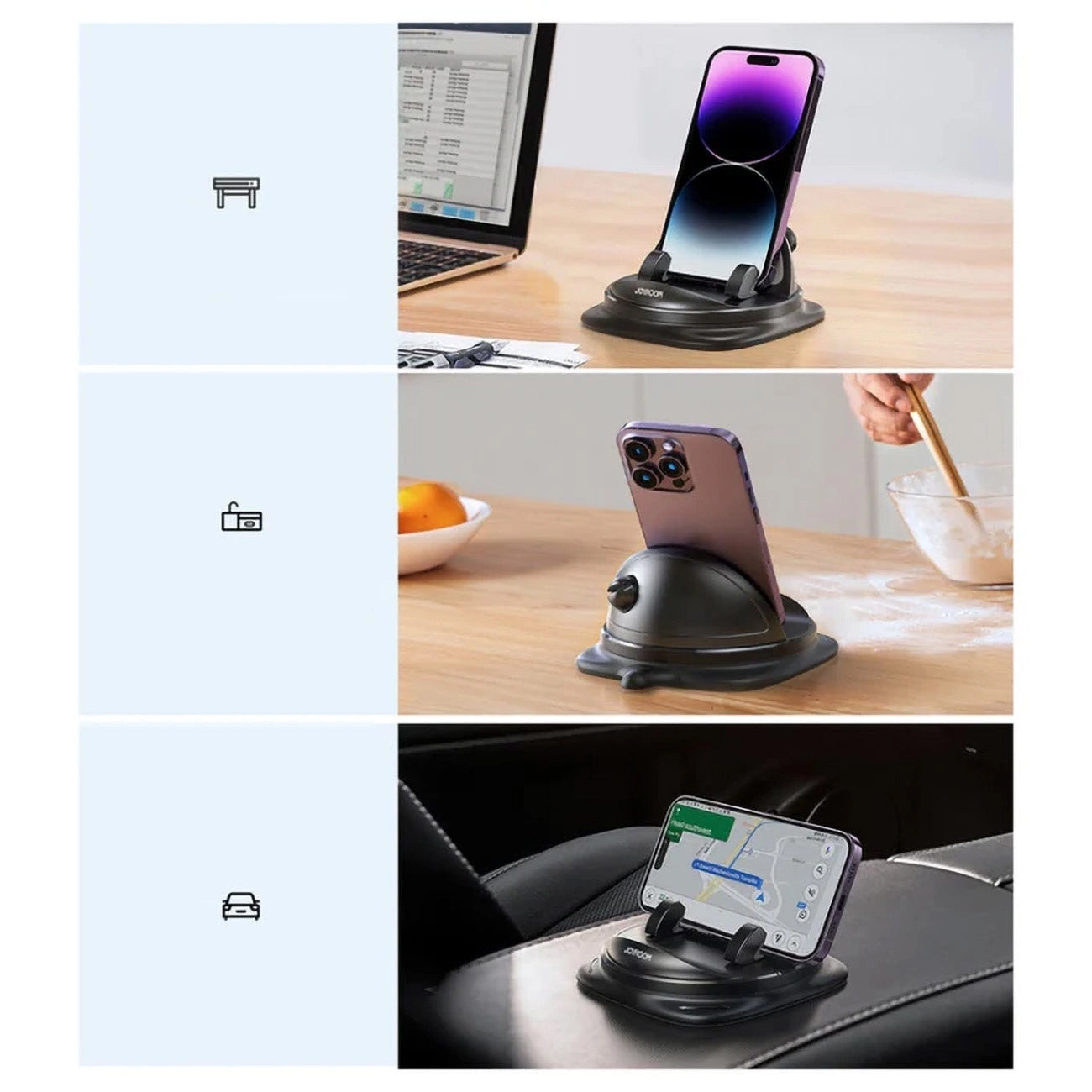 Auto nosač Joyroom JR-ZS354, 4 inča - 7 inča, Crni