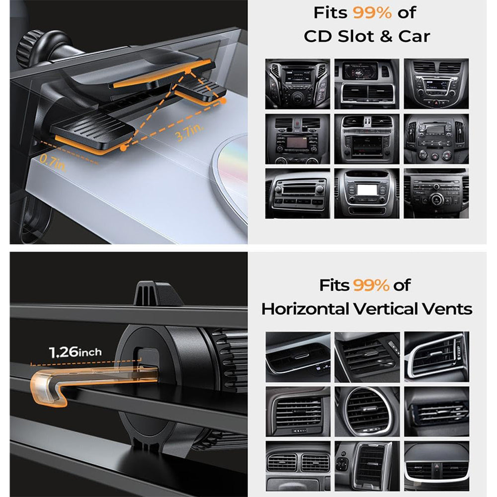 Auto nosač Lisen 2u1, 4.7inch - 7.2inch, Crni YL0222040016