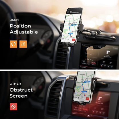 Auto nosač Lisen 2u1, 4.7inch - 7.2inch, Crni YL0222040016