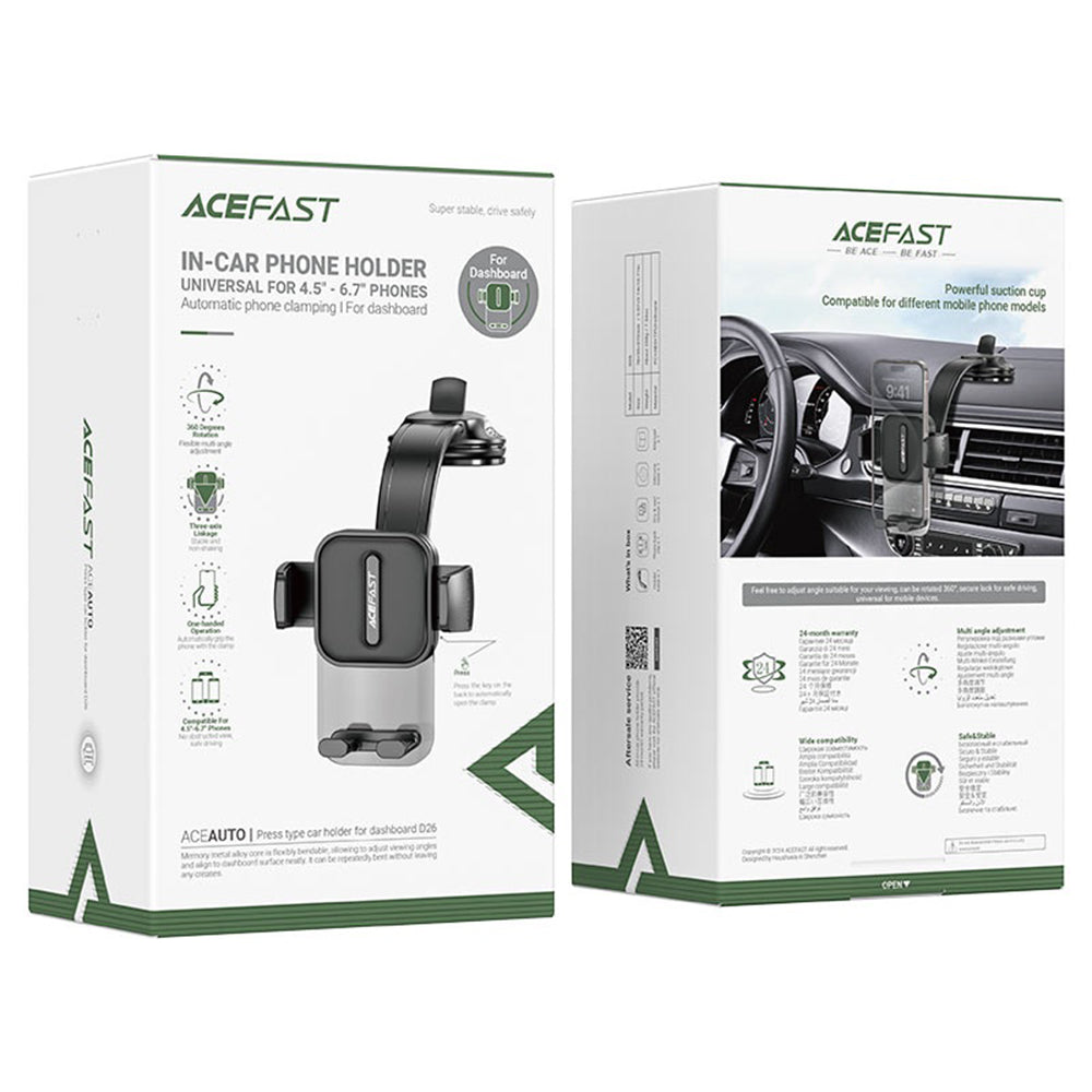 Auto nosač Acefast D26, Univerzalan, Crni