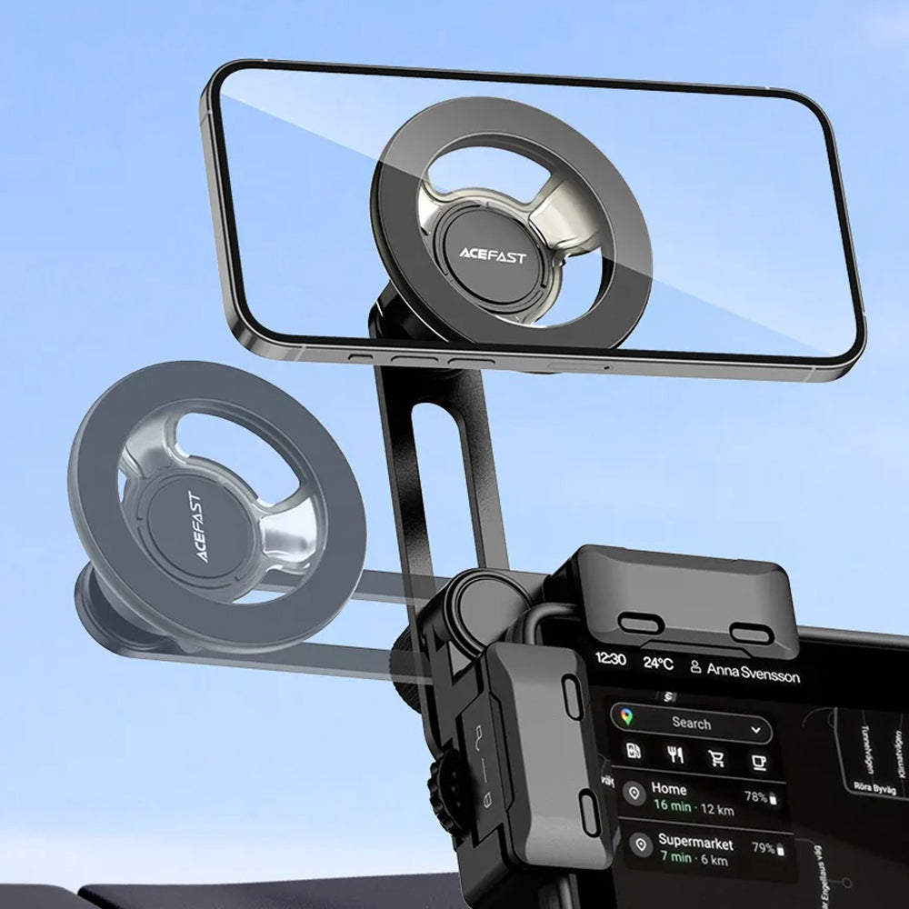 Auto magnetni nosač Acefast D43, Univerzalan, Crni