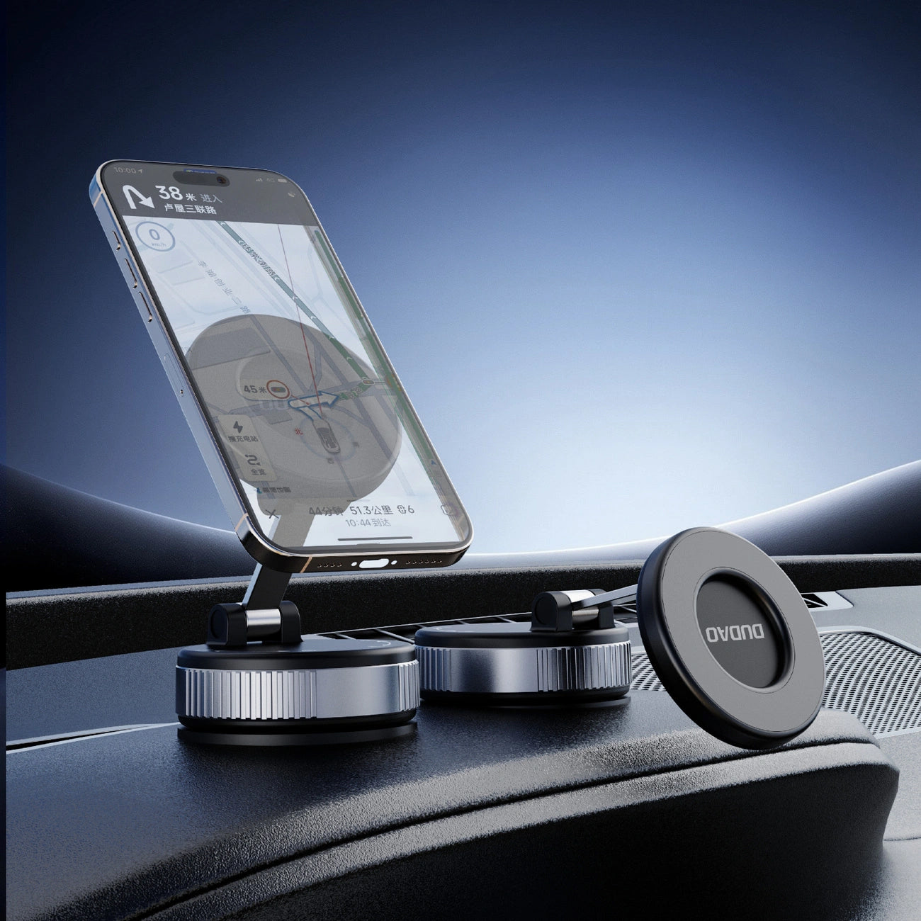 Magnetski auto nosač Dudao F24PRO, Univerzalan, Crni