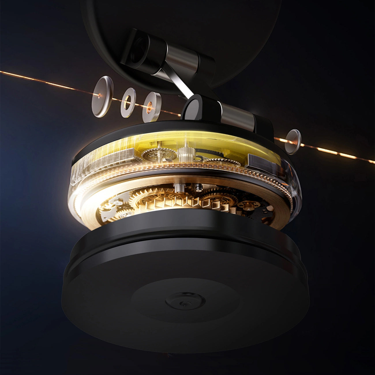 Magnetski auto nosač Dudao F24PRO, Univerzalan, Crni