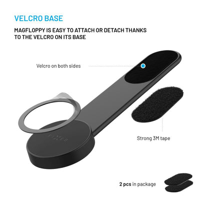 Auto nosač Magnetic Fixed Mag Floppy, Univerzalan, Crni