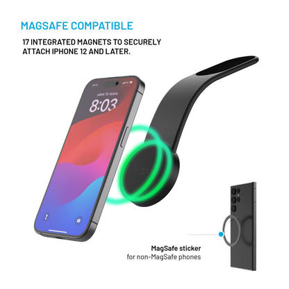 Auto nosač Magnetic Fixed Mag Floppy, Univerzalan, Crni