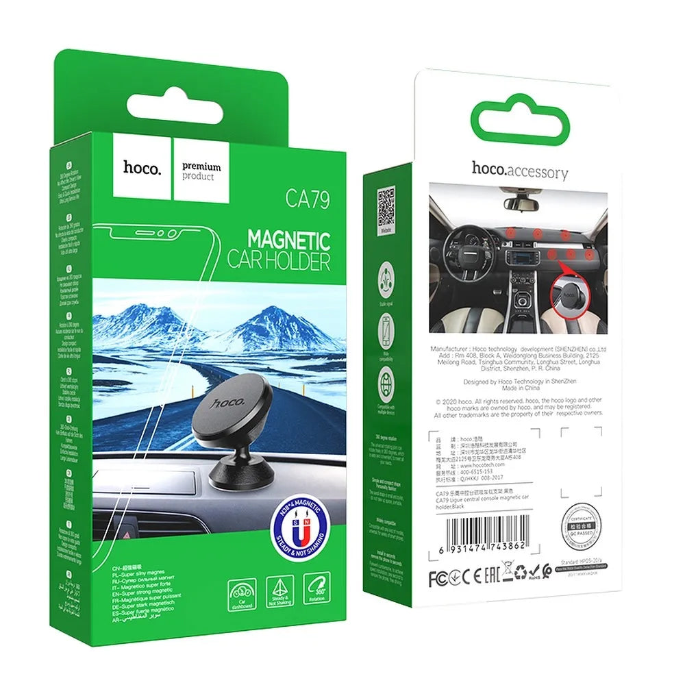 Magnetski auto nosač HOCO CA79, 4.5inch - 7inch, Crni