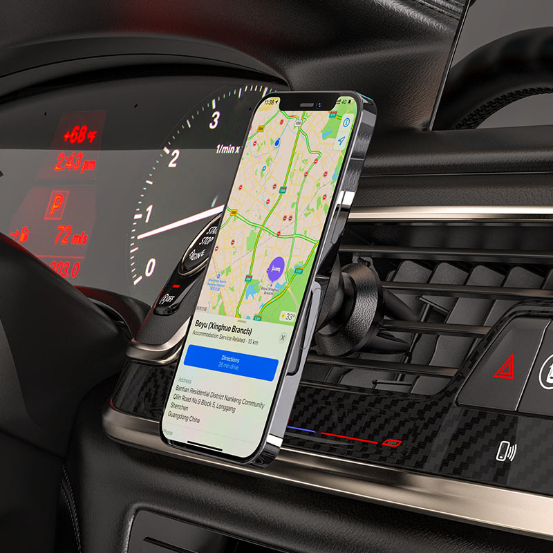 Magnetni auto držač HOCO A81 Ligue Air Vent, univerzalni, crni